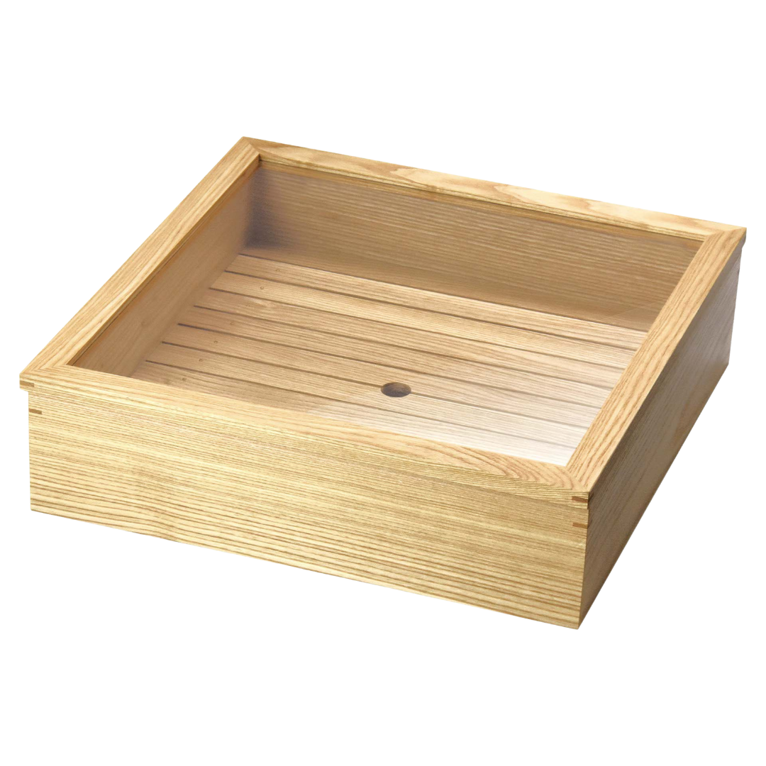 タモ・フードBOX アクリル蓋付