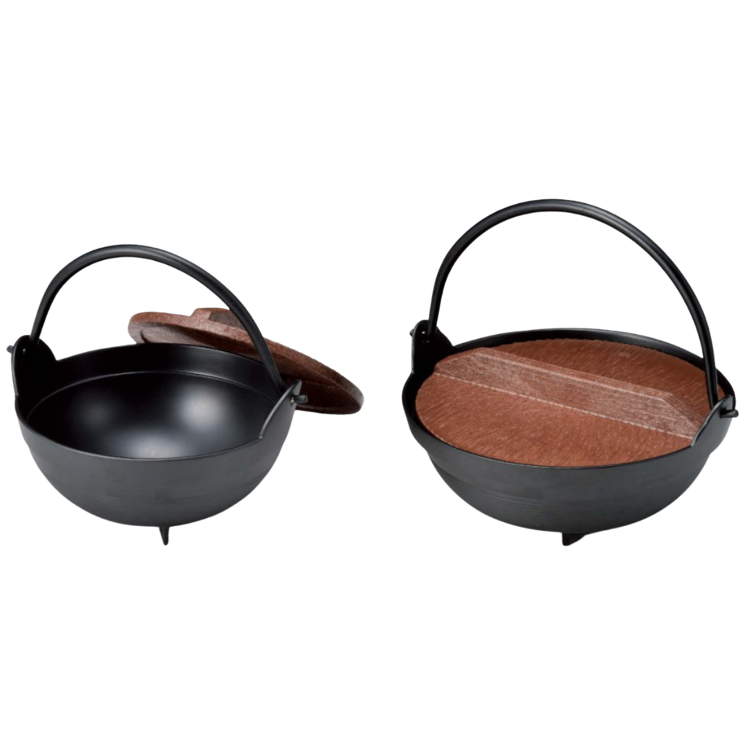 ふるさと鍋 黒 樹脂蓋(φ15・φ18、品番 M11-401・M11-402)