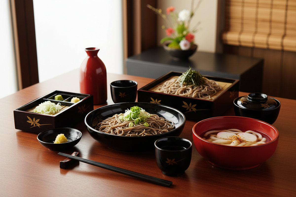そば・うどん(漆器)