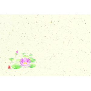 きなり尺3紙マット(オールシーズン) 蓮（仏事用）（品番 86-005-06）