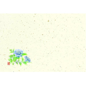 きなり尺3紙マット(5月〜8月) 紫陽花（品番 86-006-05）