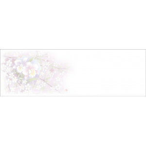 箸置き紙マット(オールシーズン柄有) 蘭に桜（2月〜4月）（品番 86-012-10）